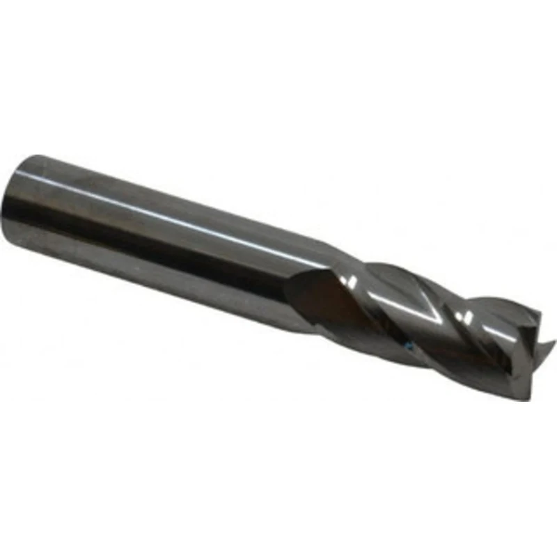 KYOCERA SGS 31/64, 1 LOC, 1/2 Shank Diam, 3 OAL, 4 Flute, Solid Carbide Square End Mill Single End, Uncoated, Spiral ...